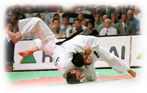 ouch Visually Impaired Athletes in Judo Competition 